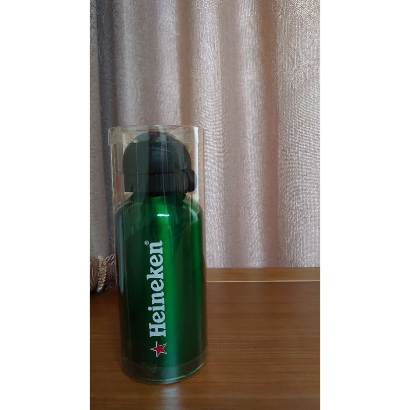 海尼根 水瓶 全新 400ml 未拆封 交換禮物 運動用 水壺 輕量 鋁瓶