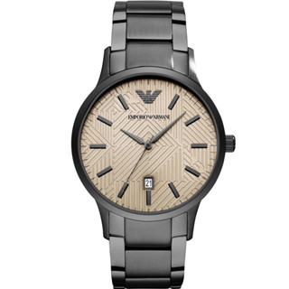 【EMPORIO ARMANI】Dress經典鷹底壓紋時尚腕錶 AR11120 43mm 現代鐘錶