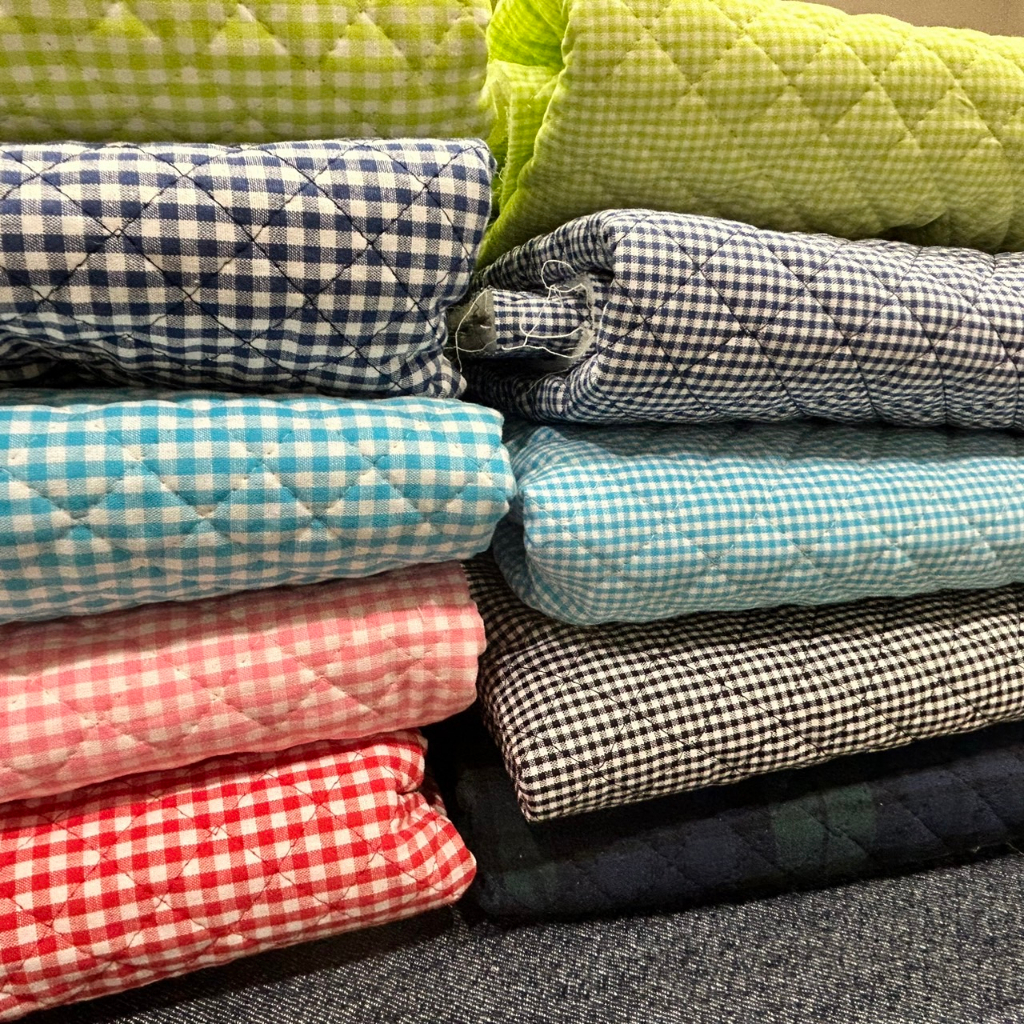 [鋪棉布] 日本製 鋪棉布 單色限量現貨 1m*1m 大格 小格 蘇格蘭格紋 包包素材