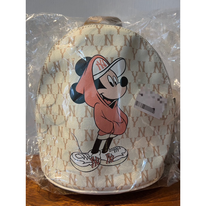 全新現貨出清MLB X Disney 迪士尼聯名款洋基NY 米奇圖案 後背包