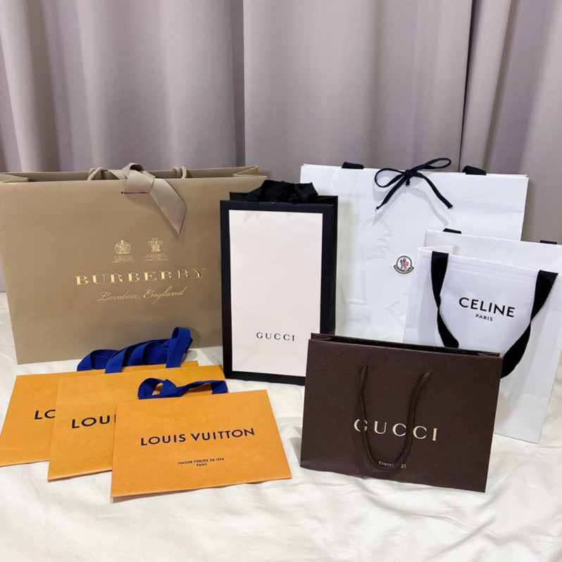 ✿ 專櫃精品紙袋 ✿ LV/GUCCI/Celine/Moncler/Burberry/VCA