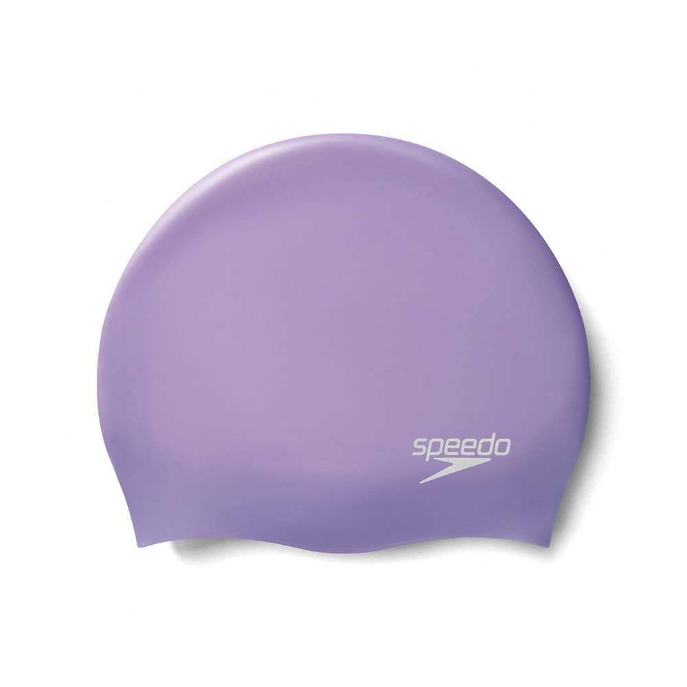 【線上體育】SPEEDO 成人 矽膠泳帽 Plain Moulded 金屬紫