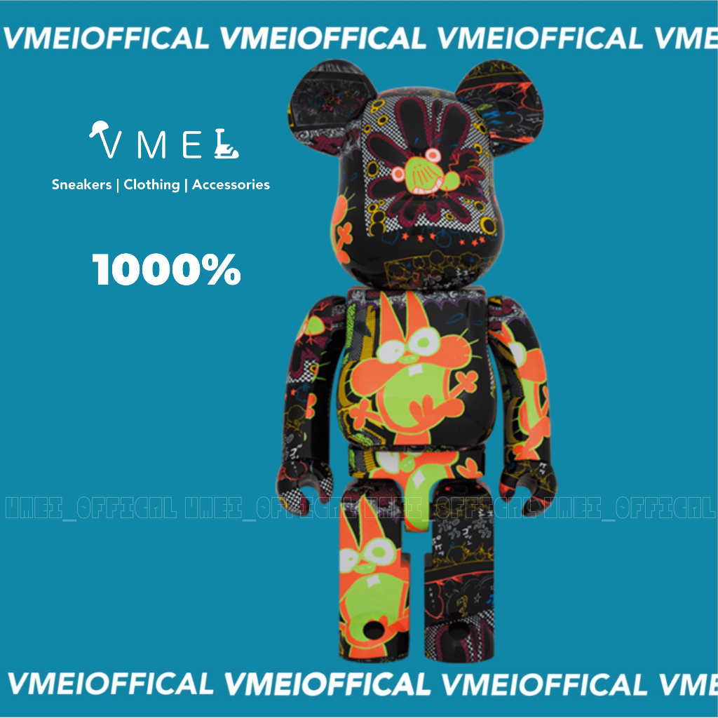 【VMEI】BE@RBRICK 赤塚不二夫 夜光 1000% 日本展會款 預購 庫柏力克熊