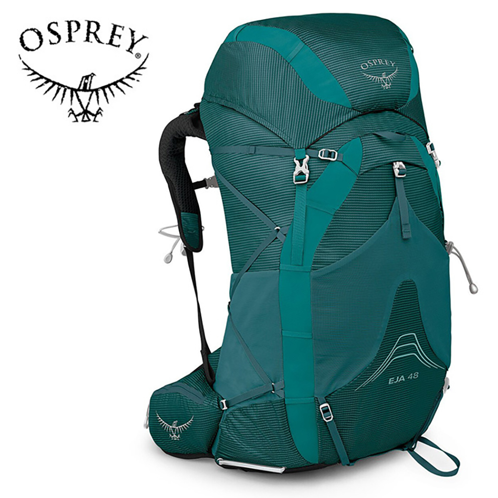 【Osprey 美國】Eja 48 輕量登山背包 女 水鴨藍 M/L｜健行背包 自助旅行 徒步旅行後背包