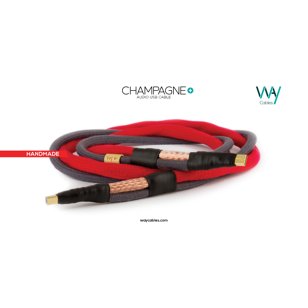 《 南港-傑威爾音響 》來自塞爾維亞手工製作 Way Cables CHAMPAGNE+ USB 發燒USB數位線
