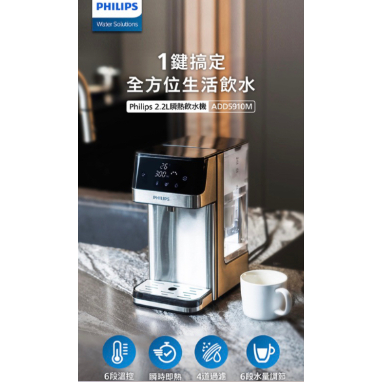 【Philips 飛利浦】二手2.2L免安裝瞬熱濾淨飲水機