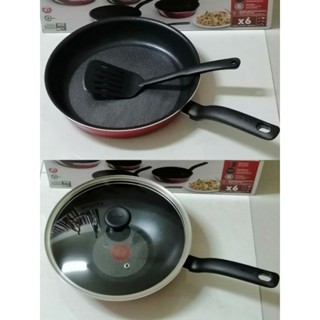 Tefal 特福 凡爾賽系列不沾鍋(28cm深炒鍋附蓋、28cm平底鍋附鏟子)