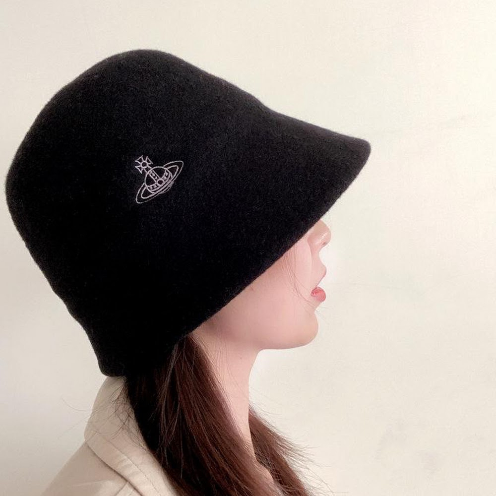 (PSM街頭潮流選)日本正品 現貨 Vivienne Westwood 2色羊毛土星logo可調節復古漁夫帽