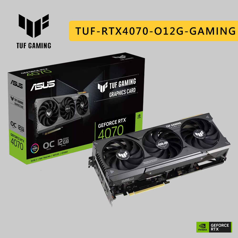 ASUS 華碩 TUF-RTX4070-O12G-GAMING 顯示卡 RTX 4070 顯卡