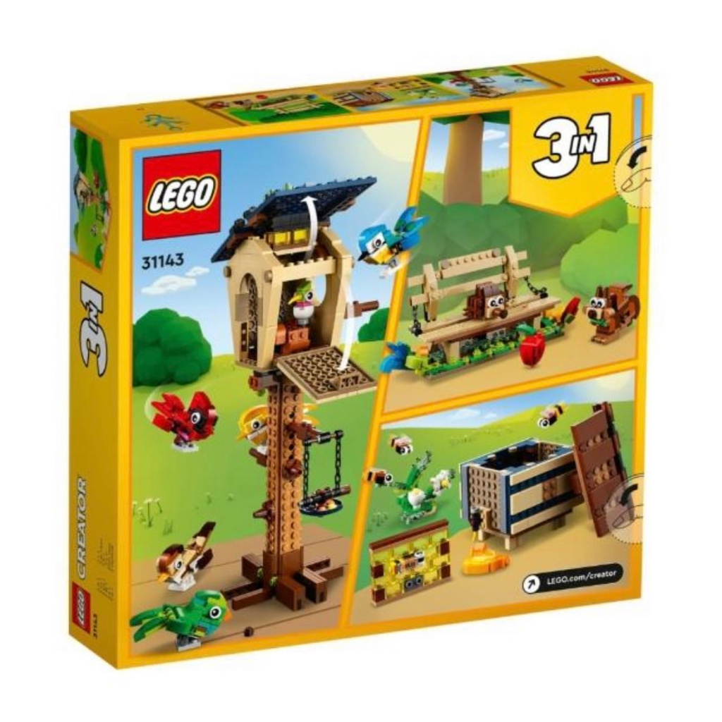 【LEGO 31143樂高】創意百變系列3合1 31143 鳥屋(蜂巢 公園長椅上的刺蝟和松鼠)