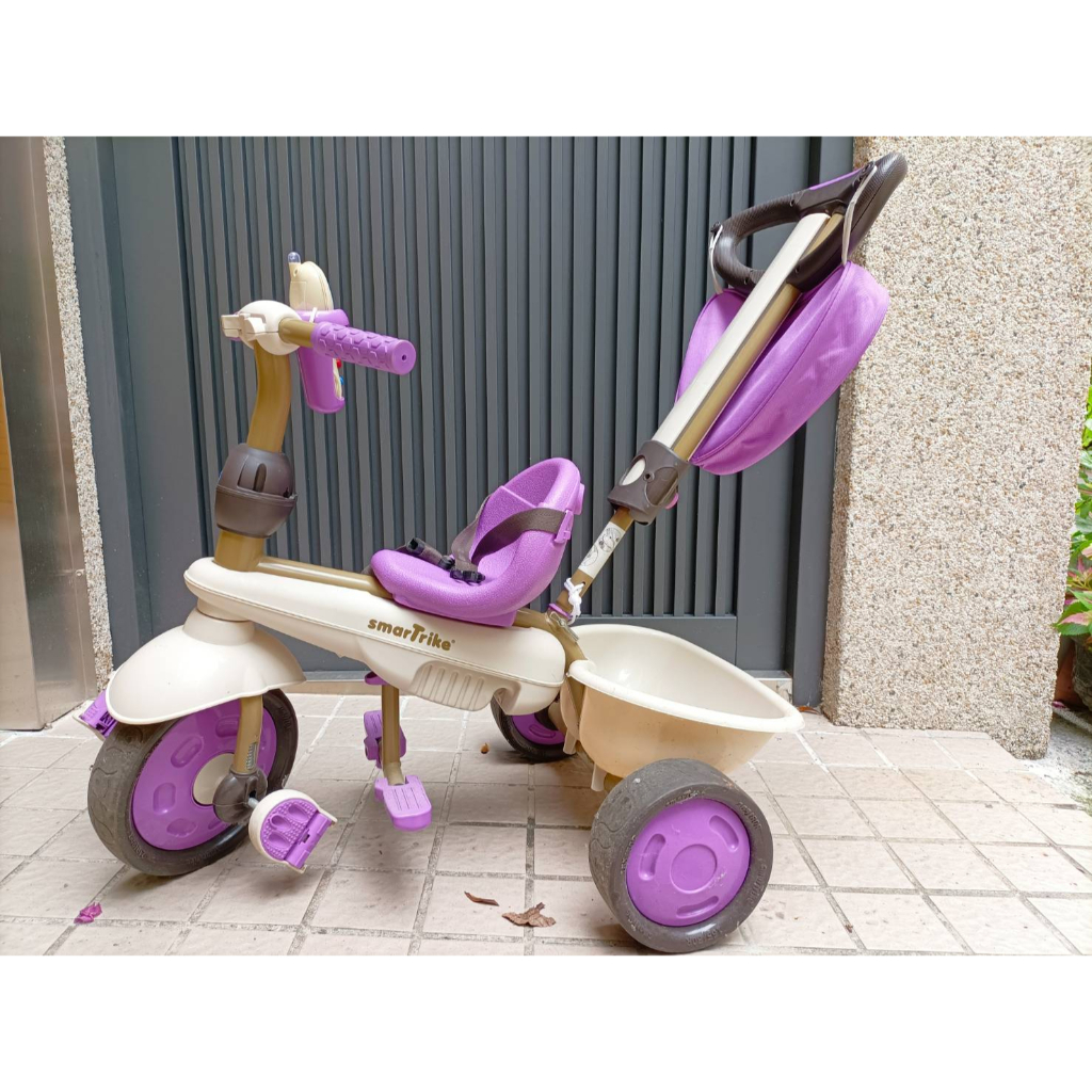 英國SmarTrike 史崔克  夢幻都會嬰幼4合1觸控三輪車（薰衣紫） #三輪車 #腳踏車 #幼兒車 #史崔克