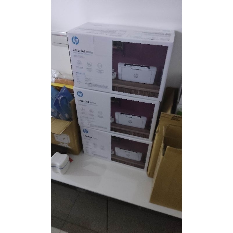 現貨全新未拆 HP LaserJet M111w 無線黑白雷射印表機 M15w機款 影印機 原廠保固 白色 含全新碳粉匣