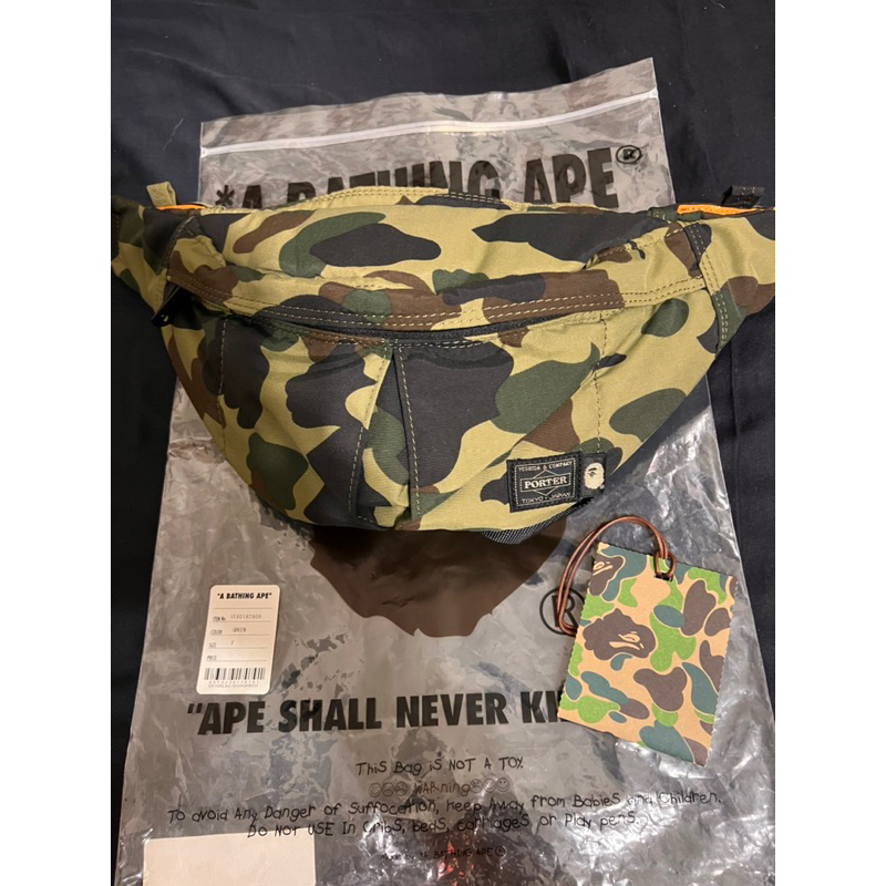 A BATHING APE BAPE X PORTER 側背包、腰包