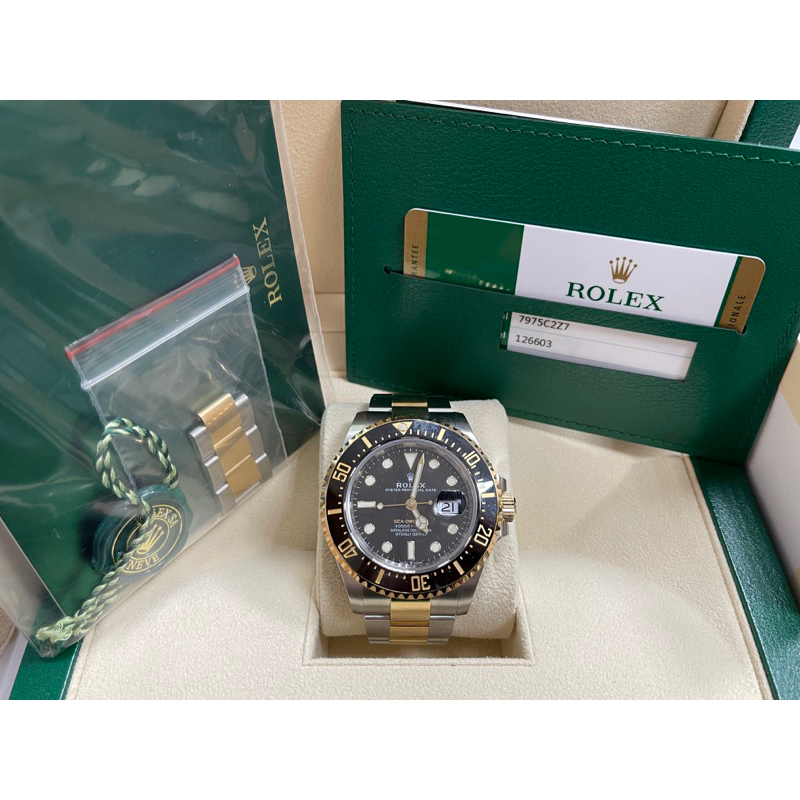 ROLEX 勞力士 126603 Sea-Dweller 半金海使 3235機芯 43mm 18K金 售49