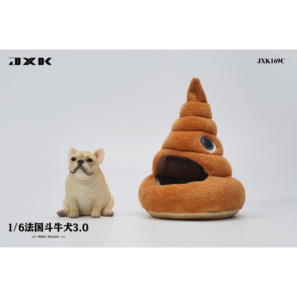 瑪吉玩玩具 Q3 JXK Studio 1/6 動物公仔 法國鬥牛犬3.0 C【頭部可轉動】 0507