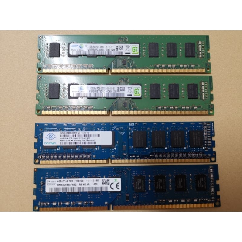 品牌DDR3 4G 12800U 桌機RAM換機良品