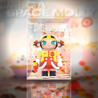 《Yao 挖寶趣》泡泡瑪特 MEGA 珍藏系列 SPACE MOLLY x PEKO 不二家 牛奶妹 400% 展示盒