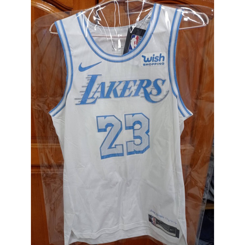 NBA球衣 Lebron James 洛杉磯湖人城市白 City Nike Authentic 球員版 電繡
