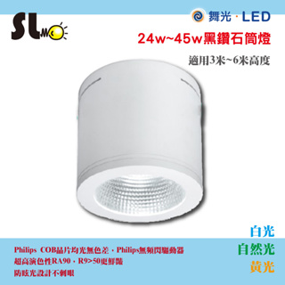 ღ勝利燈飾ღ 舞光LED 黑鑽石吸頂筒燈 Plilips 高演色 RA90 R9 24W/30W/45W LED-CEB