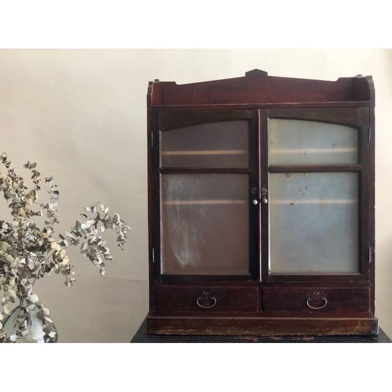 【福三】老木櫃 書櫃 老櫃子 玻璃櫃