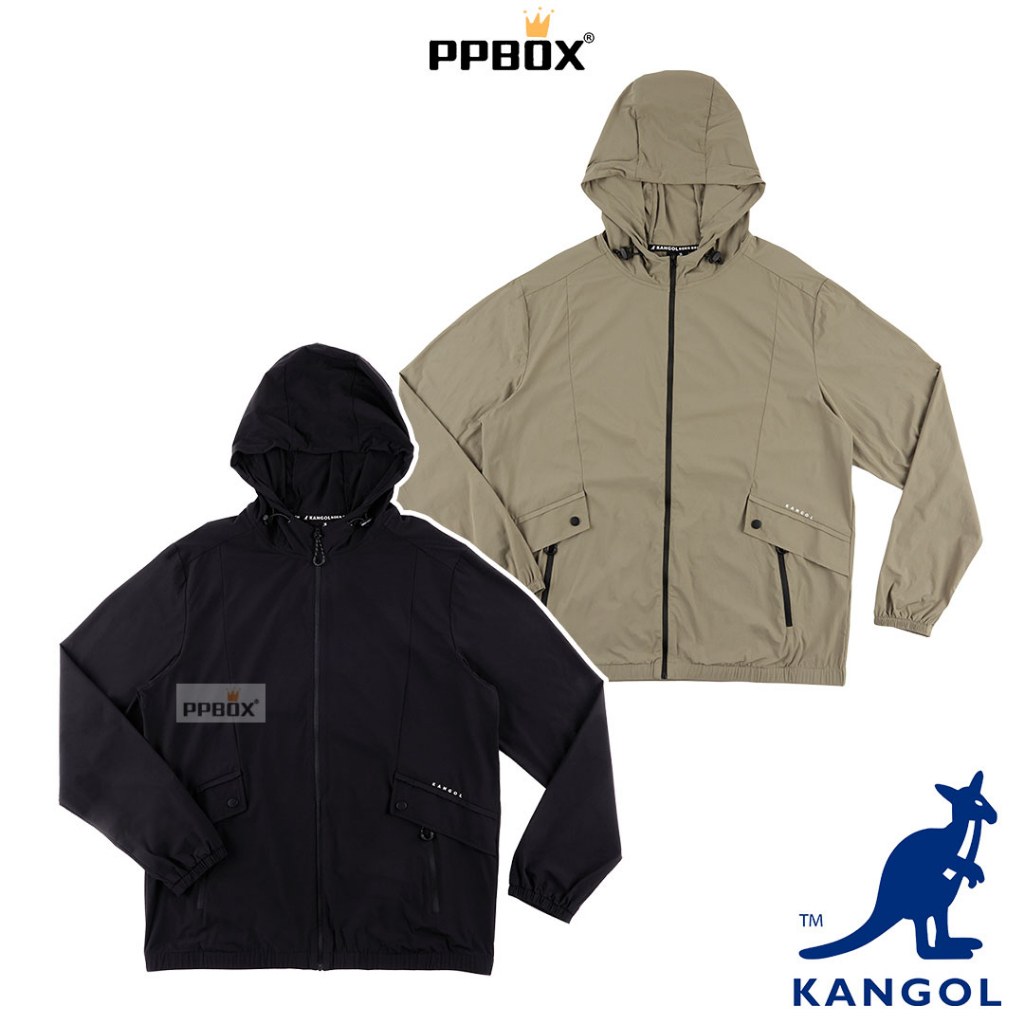 KANGOL 防風口袋連帽 外套【63211423】長袖 新衣新包 春夏 風衣 中性 生活防水 PPBOX