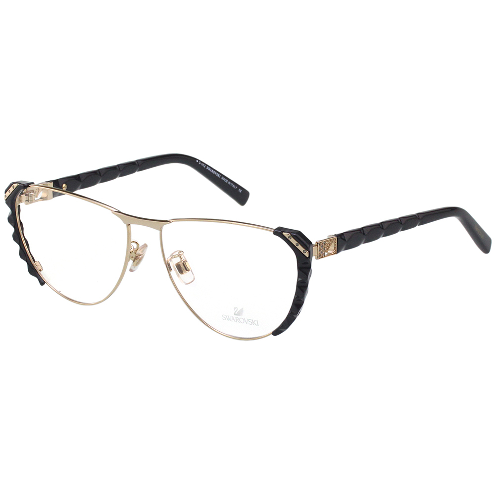 SWAROVSKI 鏡框 眼鏡(黑配金色)SW4037