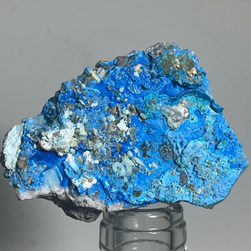 絨銅礦，天然礦石、藍色絨銅