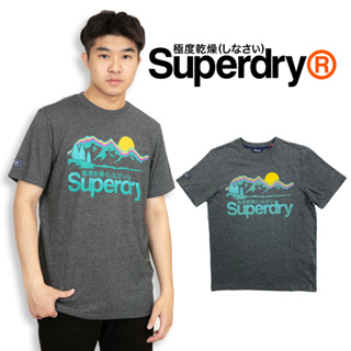 極度乾燥 深灰 漸層 短T superdry 冒險魂 短袖 T恤 土耳其製 #9312