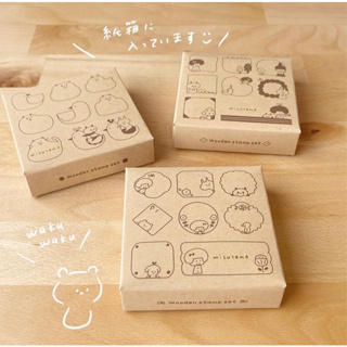 《現貨》日本Mark’s x Mizutama 聯名木製印章組 手帳素材