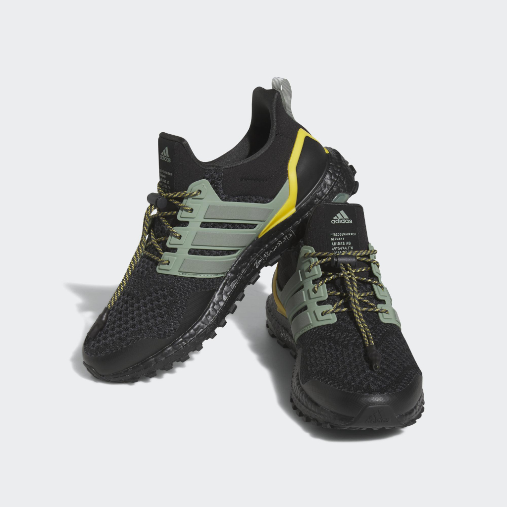 【豬豬老闆】ADIDAS ULTRABOOST 1.0 黑綠 透氣 休閒 運動 慢跑鞋 男鞋 HQ4196