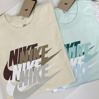 【Sharkhead】現貨 Nike Swoosh 短袖 多勾 奶油黃 薄荷綠 淺綠 重疊 FN3697-113 312