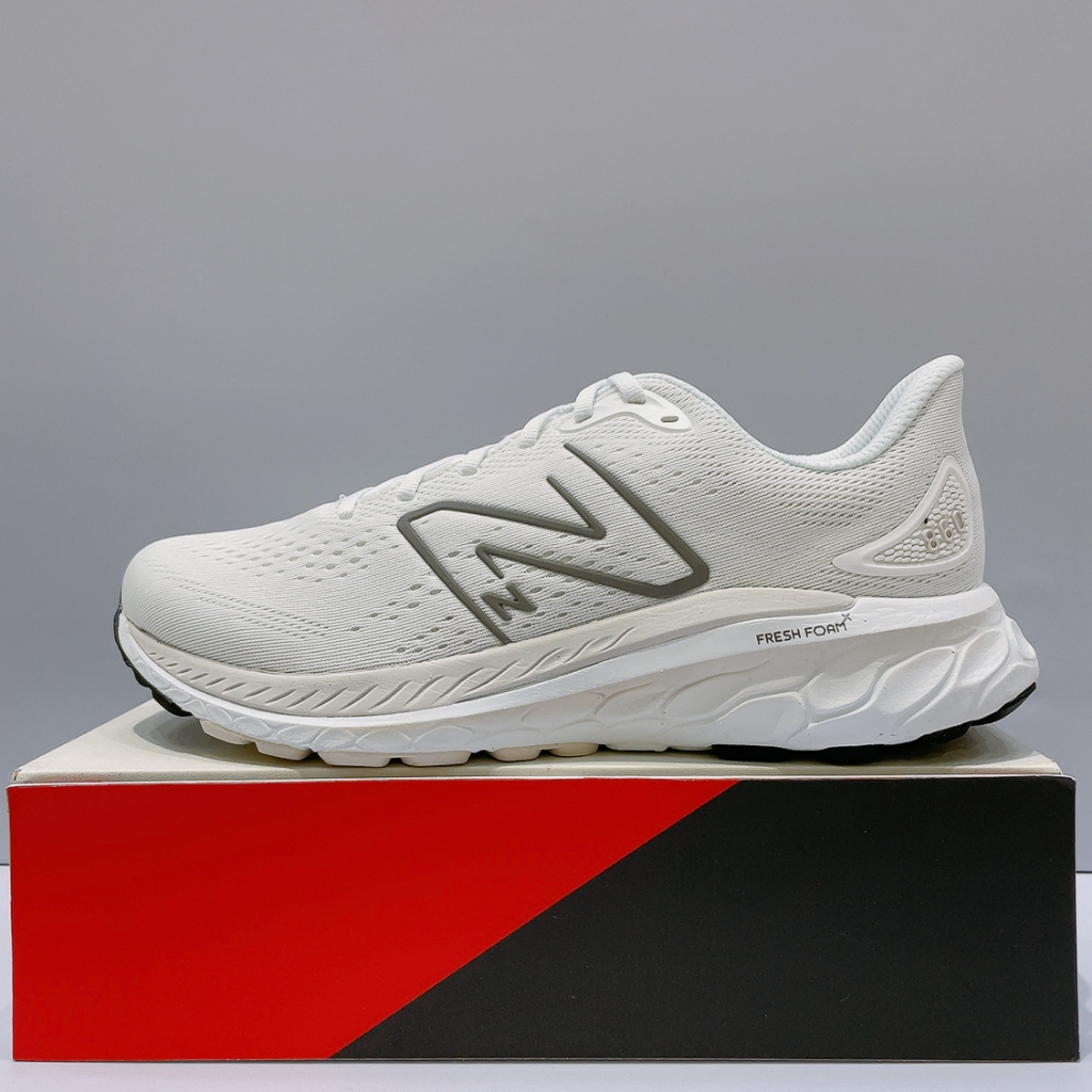 New Balance 860 男生 白色 舒適 透氣 穩定 緩震 4E寬楦 運動 慢跑鞋 M860W13