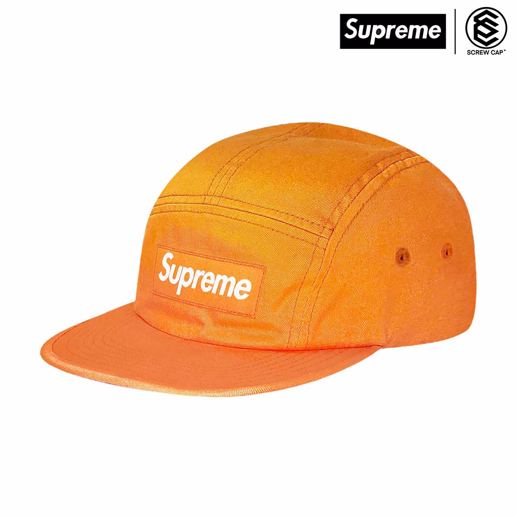 SUPREME WASHED CHINO TWILL CAMP CAP 橘色 五分割 五分割帽⫷ScrewCap⫸