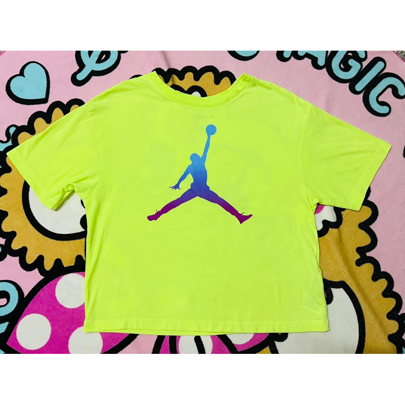 🇺🇸美國Air Jordan飛人喬登 女大童短袖短版T恤 XL號