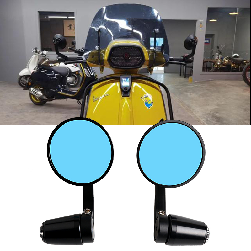 適用於偉士牌VESPA GTS300 GTV HPE 6日 沖刺 春天150改裝後照鏡 把手鏡 手把端子鏡 車把反光鏡