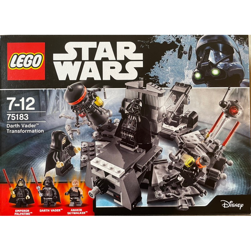 全新未拆樂高 LEGO 75183 星際大戰系列Star Wars 黑武士Darth Vader Anakin