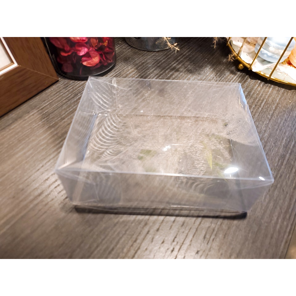 現貨 PVC 上下蓋 飾品包裝盒 透明包裝盒 餅乾包裝盒 花藝收納盒 分類盒 16*12*5.2cm