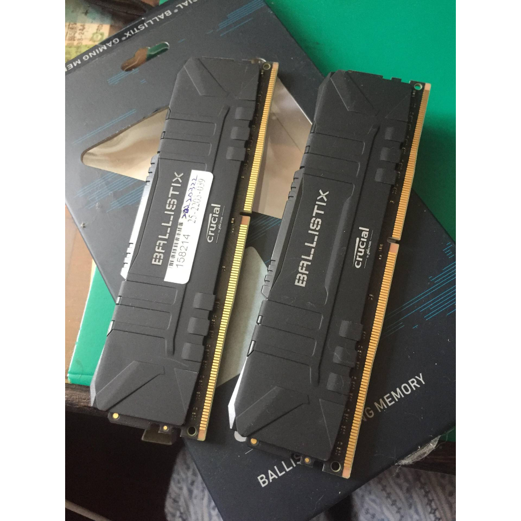 美光 Crucial Ballistix D4 3200/16G(8G*2) 桌上型記憶體 (黑/雙通)