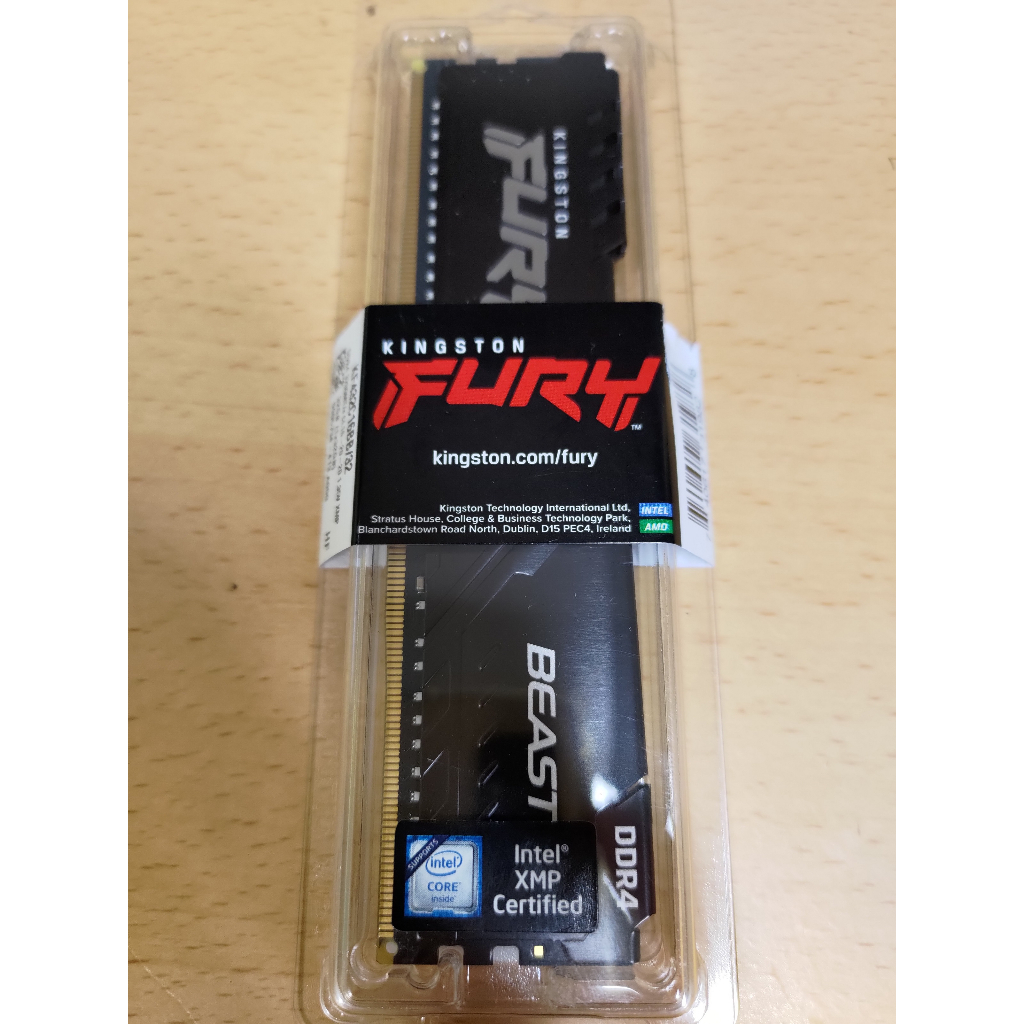 Kingston金士頓 Fury Beast 32G DDR4 3200 RAM （單支）