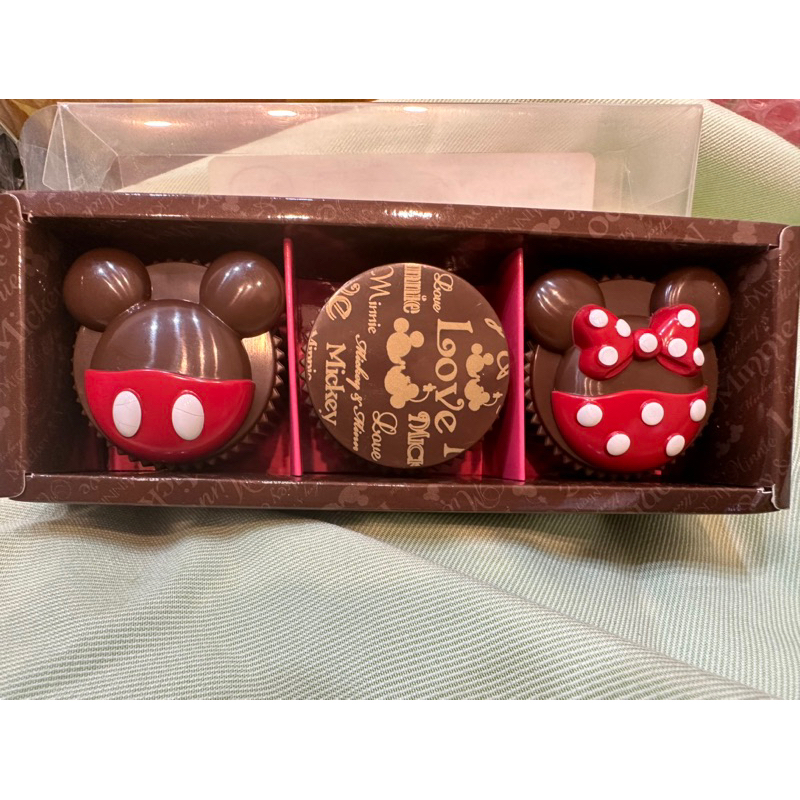 日本絕版 實體拍攝 東京迪士尼 2011年 情人節限定 米奇米妮 巧克力造型盒 迷你巧克力盒 小收納盒