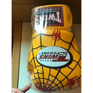 全新TWINS黃色蜘蛛人Spiderman泰國泰拳 boxing 拳套 拳擊手套10oz