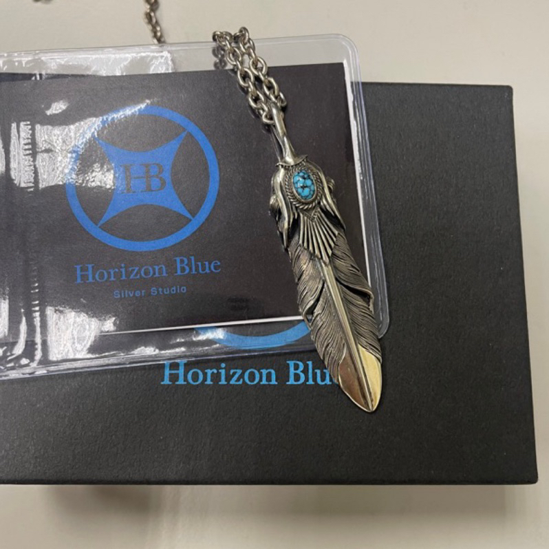 🈚️［Horizon Blue] HB 網紋松石銀鷹冠羽