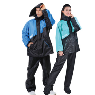 JUMP 將門 賽德背包款 雙側開 套裝二件式風雨衣
