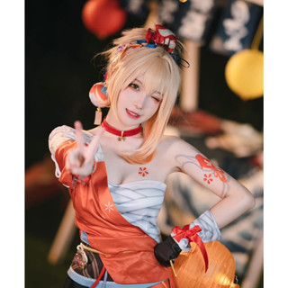 ✿原神宵宮琉焰華舞cosplay女裝 宵宮COS稻妻城游戲全套動漫服裝女角色扮演