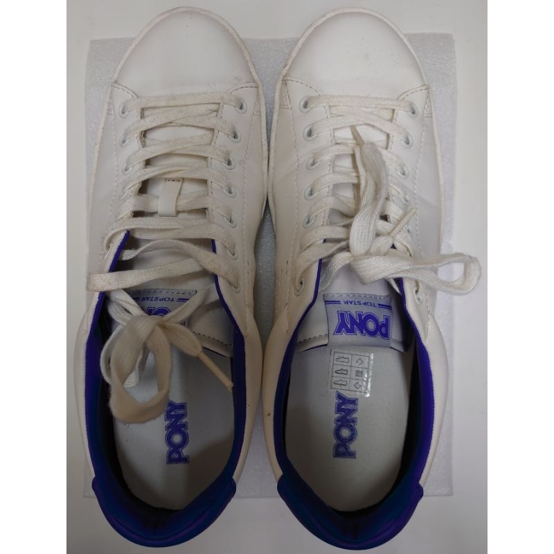 二手 PONY 男款 慢跑鞋 運動鞋 US 9.5 (27.5cm) 白 藍底