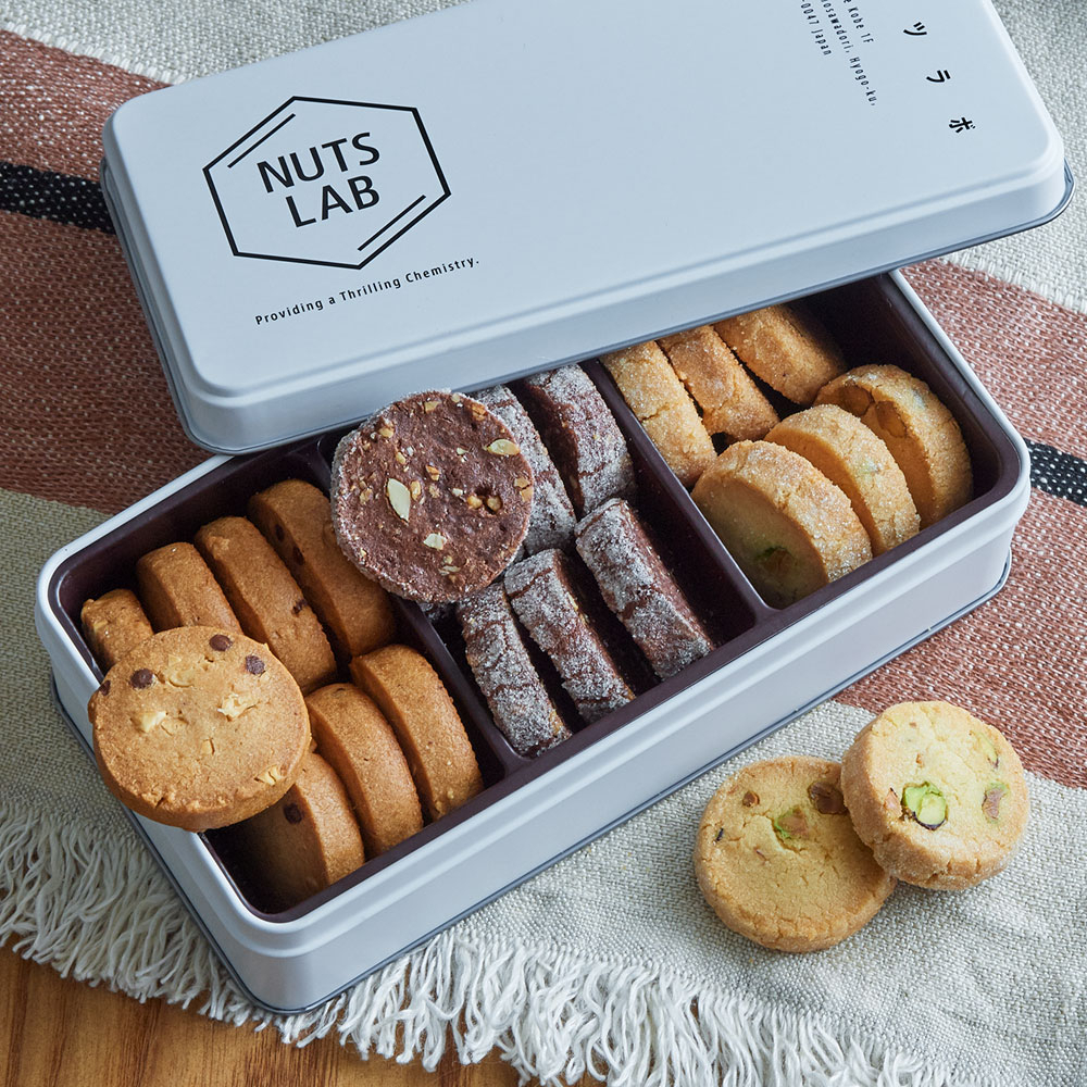 【預購】日本 Nuts Lab 綜合堅果手工餅乾 鐵盒 點心 零食 烘焙 日本伴手禮 下午茶 送禮