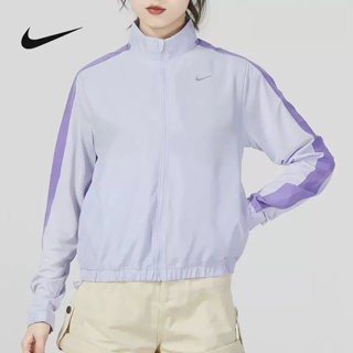 Nike AS W NK SWSH RUN JKT 女 風衣 外套 跑步 女 薄款 紫DX1038-536