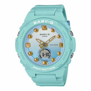 卡西歐 CASIO / BGA-320-3A / BABY-G系列 [ 官方直營 ] 薄荷潟湖色調 錶盤漸層色彩