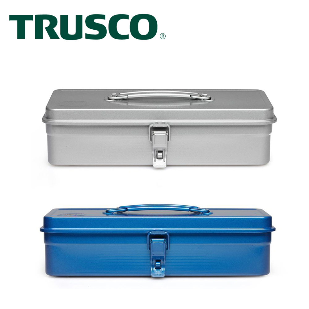【Trusco】經典單層工具箱（大）-鐵藍 槍銀 共二色