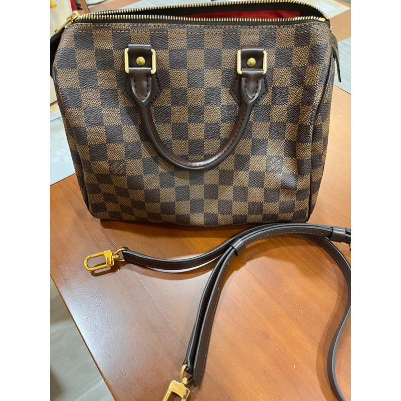 LV 真品 棋盤格 極新二手 Speedy 25